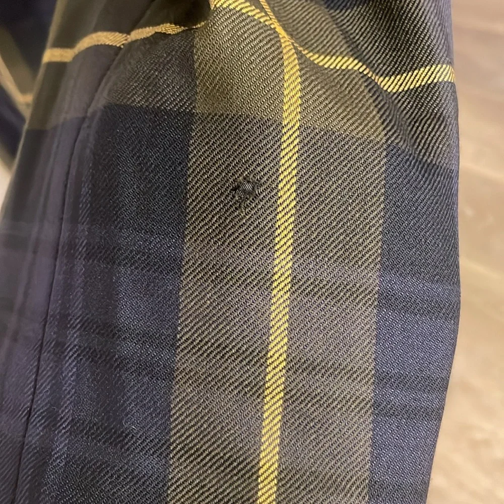 Escada Vintage Plaid Blue Blazer size 42 or Medium